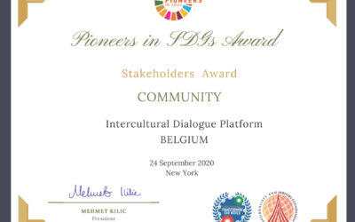 The CommUnity Project won Stakeholders Award at the Pioneers in SDGs Awards 2020